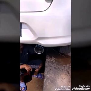 Kenalpot Mobil SPOON Botol Polos Full Stenlisi: Ngebas Adem Bulet Empuk Gahar Bass Inlet 2inc