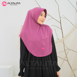 Altalita - Jilbab Bergo Qanita Penguin Size L Hijab Hamidah Instan Menutup Dada pet Tebal Kerudung Sport Jersey Premium Cocok Untuk Sekolah Olahraga Volly Futsal Senam dan Sehari-Hari