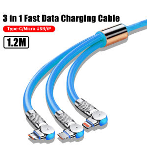 ZHIKE 3in1 Charger for Android Type C Micro USB iOS Fast Charging Cable with Adaptor 240W GaN Dual Port Adapter 120Watts Silicone Zinc Alloy 180 Rotation Cord Compatible with OPPO Samsung Supports Simultaneous Charging of Multiple Devices Manila Shipping