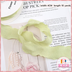 Ruffle Ribbons 10 Yards Wrinkled Wave Edge Ribbon for Bridal Bouquets Gifts Wrapping Wedding Decor