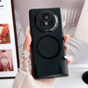 Luxury Ice Mist Translucent Phone Case For Honor Magic V5 V3 Vs3 Tempered Transparent Anti-Scratch Shockproof Ultrathin Wireless Charging Hard Cover