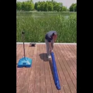 2.1M Outdoor Sunshade Umbrella Adjustable Fishing Umbrella UV-protective Sun Beach Garden Umbrella
