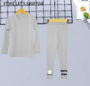 Setelan Manset Anak Motif Manset Dan Legging Anak Motif Happy Time/Set Anak Usia 2-12 Tahun Seri 1
