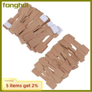 fanghui 50 100Pcs Quadrate Blank Price Tags Necklace Ring Jewelry Labels Paper Stickers