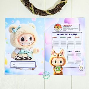 SAMPUL BUKU KARAKTER KARTUN LUCU- LUCU UKURAN KWARTO