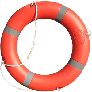 Water Safety Kids Life Buoy Ring 1.5KG with Rope Grab - High-Visibility Durable Swim Float for Kids & Adults