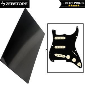 Bahan Material Pickguard Pelindung Body Gitar Black 3 Ply