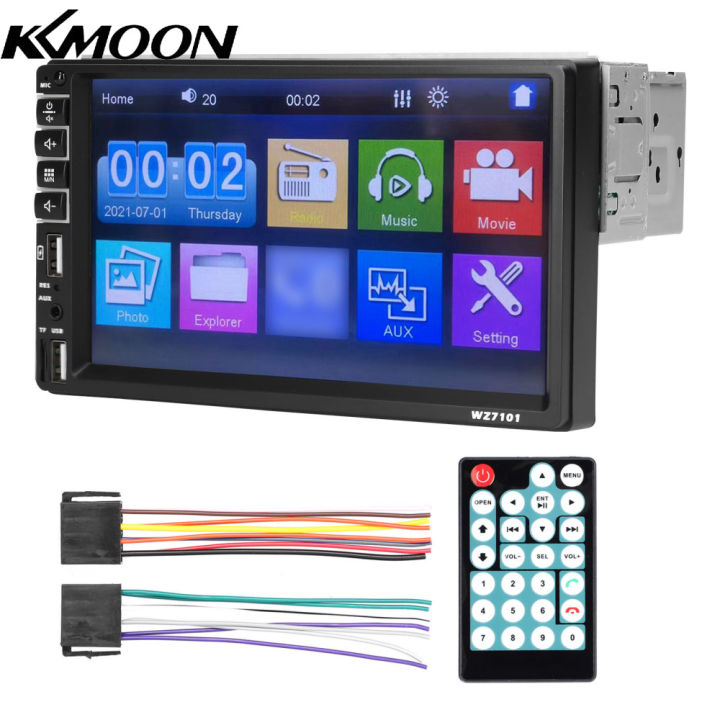 KKmoon Single Din Car Stereo Inch LCD Touchscreen Monitor BT MP5