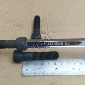BAUT L M12X55 BAJA PANJANG 55CM 55 CM BAUD L BAJA M12 X 55 KUNCI L10 L 10 KUNCI PAS 19 HALF DRAT WARNA HITAM BAUT 19 SOCKET HEX CAP SCREW 12 X 55 12X55 55MM 55 MM M12 X55 M12X 55 RING 19 GRADE 12.9 PITCH DRAT 1.75 DIAMETER BODY 12MM