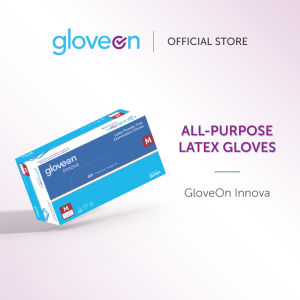 GloveOn Innova Latex Exam Gloves (White) – All-Purpose Latex Gloves For Everyday Tasks (100pcs)