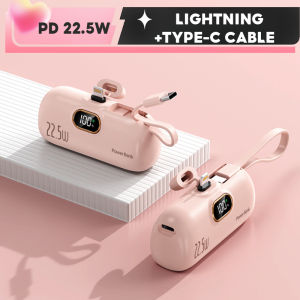 22.5W Fast Charging Mini Power Bank 5000mAh Portable Charger For IP & Android