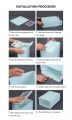 【One Cat Shop】6Pcs Large Transparent  Foldable Storage Box Plastic Shoes Box Stackable Storage Organizer. 