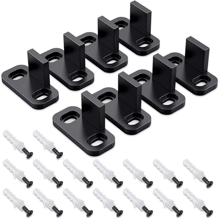 8 Pieces Sliding Barn Door Floor Guides Closet Door Guides Hardware ...