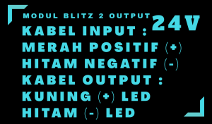 MODUL LED BLITZ PESAWAT 24 VOLT