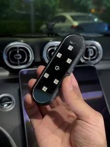 Local 4 pieces of colorful car warning lights ambient infrared LED lights can be installed on car doors for convenient lighting.