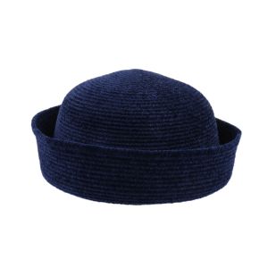 GOOD STUFF French Style Chenille Pillbox Hat Elegant Fedoras Beret Hat Vintage Solid Color Medicine Box Hat Fashion Show