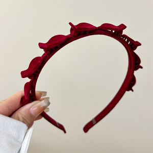 Flocking Braided Hair Clips Pins Headband Womens Bangs Clip Forehead Headdress Broken Hair Texture Finishing Magic Hair Accessories