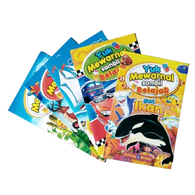 Paket Isi 10 dan 5 Buku Mewarnai Gambar dan Belajar Menulis Anak Anak PAUD TK