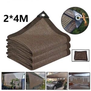 Jaring Paranet net 90% Anti-UV tabir surya shade coklat jaring Jaring Kebun Jaring Rumah Kaca Jaring Tabir