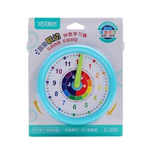 Educational Clock for Kids 3＋ Early Learning Clock Model Talking Learn to Tell Time for Bedroom Living Room Classroom