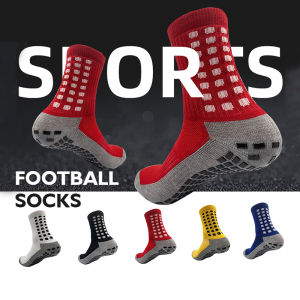 Thick Silicone Anti-Slip Breathable Men Summer Running Cotton and Rubber Socks Medium Football Takraw Soccer Basketball Badminton Socks High Quality Men ZA Men Women Cycling Socks Stoking Bola| Mama House