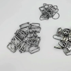 60PCS Hooks Metal D Rings Triglide Slide Buckles for DIY Making Luggage Handbag Purse Backpack Repairing