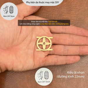 Mác Logo Túi Chân Kẹp Hợp Kim Xi Mạ Điện - Mác Kim Loại Họa Tiết Trang Trí Túi Ví Balo Handmade DIY