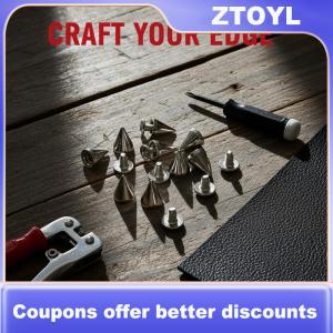 【ZTOYL】 Punk kim loại Cone Spike Studs 20mm bạc đinh tán cho leathercraft DIY phụ kiện may mặc vành đai áo khoác
