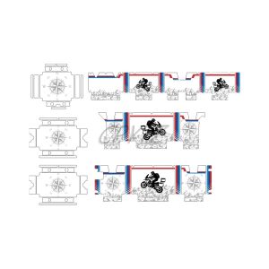 Fit For R1250GS F850GS R1200GS ADV Adventure Motorcycle Stickers Top Case Panniers Decal Aluminum Luggage Sticker