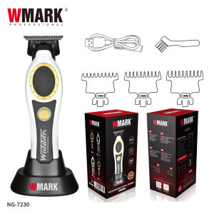 WMARK NG-7230 Professional Wireless Hair Trimmer Rechargeable Set Electric Hair Clipper for Haircut and Beard Trimmer Combo