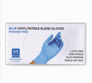 100Pcs/Box Disposable Gloves Nitrile Vinyl Latex Free Powder Free Non-Sterile Healthcare Food Handling Use Personal Protective Equipment Tattoo Gloves Multi-Purpose