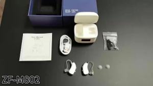 Hearing aids for seniors rechargeable hearing aid for the deaf adjustable sound amplifier portable charging case