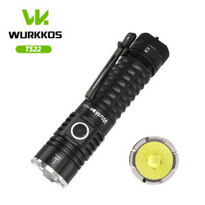 Wurkkos TS22 Rechargeable 21700 LED Flashlight XHP70.3 HCRI Powerful Max 4500LM IP68 with  Reverse Charging for Hiking