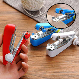 【Free Power Line】Handheld Mini Sewing Quick Table Hand-Held Single Stitch Clothes Sewing Machine Portable Cordless Mini Hand Sewing Machine Handy Stitch  ﻿