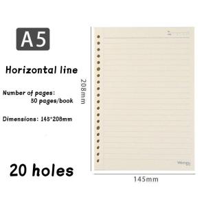 Binder Notebook Refillable Binder Notebook Loose Leaf Refill Papers Notepads Binder Coil Refillable Notebooks for Work & Study