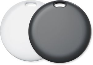 Air Tracker Tags-2 Pack Bluetooth Tracker Works with Apple Find My APP (iOS Only Not for Android) Keys Finder Item Locator for Keys Luggage Backpack Replaceable Battery