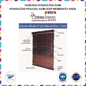 Sharp Point -  Wooden Blind Gorden Jendela Tirai Kayu Tropical