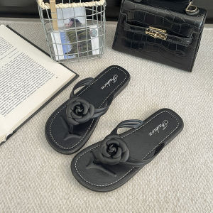 [Free Shipping] Camellia Slippers For Women Summer Outdoor Beach Flip-Flops Gentle And Stylish Versatile Non-Slip Clip-Toe Sandals