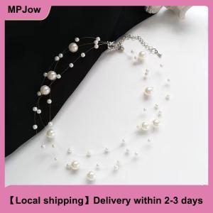 【Local shipping】 French Style Light Luxury Elegant Niche Design Multi-layer Pendant Necklace Fashion Women Sweet Jewelry Accessories Gift