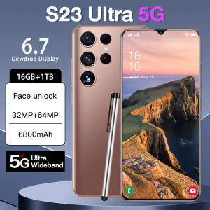 【CAN COD+READY】Original phone S23 Ultra 5G S23Ultra 5G 6.7 Inch HD full screen hp 16G RAM 1TB ROM 32MP 64MP cheap cellphone washing warehouse Android 12.0 Face Recognition Unlocked Mobile Phones Dimensity 9000 6800Mah