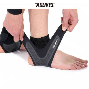 Pelindung Engkel Kaki Aolikes 7130 Dukungan Cidera Pergelangan Tumit Kaki Elastis Olahraga Gowes Fitness Futsal Lari Voli Tenis Gym Basket Therapy Support Protector Ankle Anti Slip