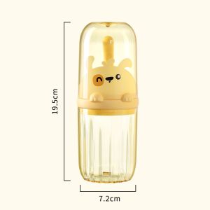 2 In 1 Toothbrush Case Travel Toothbrush Cup Portable Toothpaste Storage Box Toiletries Holder Organizer Mouthwash Cup