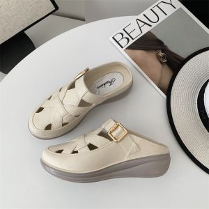 รองเท้าหัวโตปิดปลายเท้า สลิปออน FA430 รองเท้าแตะแบบสวม เสริมส้น พื้นนิ่มใส่สบาย