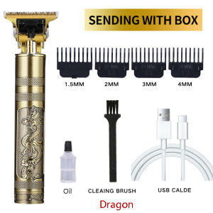 Hair Trimmer for Men Razor Shaver for Men Rechargeable Razor for Haircut Original Hair Clipper Razor Vintage Clipper（with 4 Combs and Maintenance Oil）