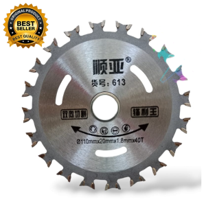 Mata Gerinda Dua Mata Double 40T Mata Potong Kayu 4inch Bisa Cod