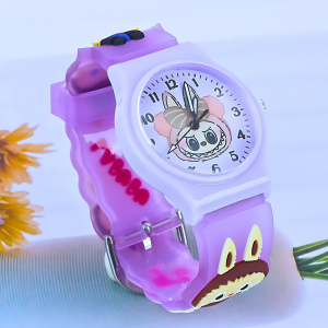 Jam Tangan Anak Labubu Strap Jelly Rubber Terbaru Trendy Fashion Anak Lucu