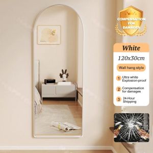 HD Mirror Full Length Mirror Whole Body Mirror Floor-to-ceiling Mirror with Bracket Fashiona 50*160cm