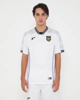 Erspo Timnas 2025 Jersey Replica Away SS Men White Grey Black