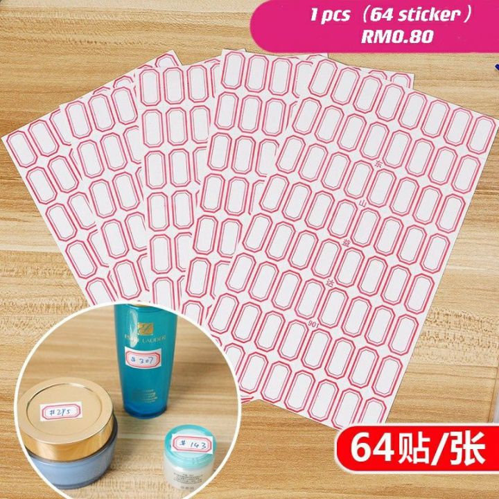 label sticker 1pcs 不干胶标签纸自粘性小标签贴纸标商品价格贴价签纸手写分类贴纸1张 | Lazada