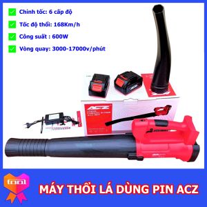 Máy thổi lá dùng pin ACZ 21V điều chỉnh 6 cấp độ hàng chính hãng bảo hành 6 tháng